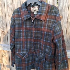 Plaid Zip-Up Jacket